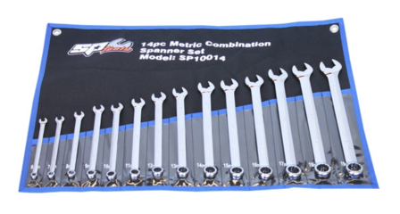 SP Tools Quad Drive Roe Spanner Set (13pc metric)