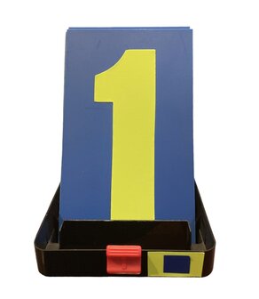 Boxentafel Figurenset (blau/fluorgelb)