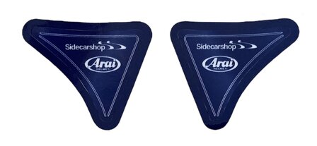 Sidecarshop Arai visor Aufkleber (blau)