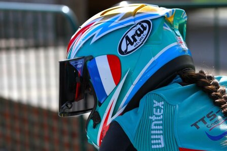 Sidecarshop Arai visor Aufkleber (blau)