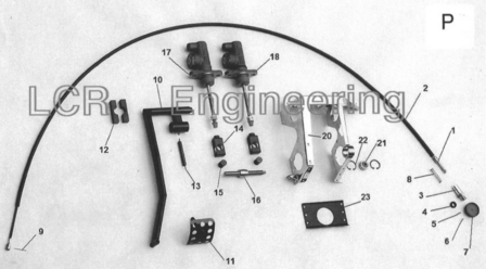 Sidecarshop Bremspedal teil ARS (P12)