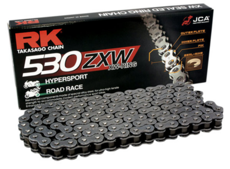 RK Racing Chain XW-Ring Chain 530ZXW 94L (Silber)