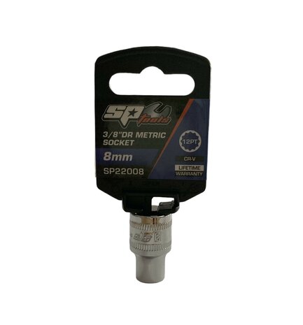 SP Tools 3/8" DR Metric Socket 8 mm 12PT