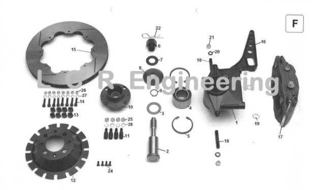 Sidecarshop Ally steering plate (F16)